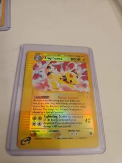 Pokemon TCG Ampharos 34/165 Rare Reverse Holo Expedition Base Set - Image 1