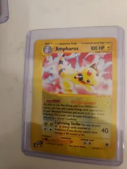 Pokemon TCG Ampharos 34/165 Rare Reverse Holo Expedition Base Set - Image 2