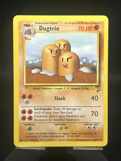 Pokemon TCG Dugtrio 23/130 Base Set 2 Regular Rare LP - Image 1