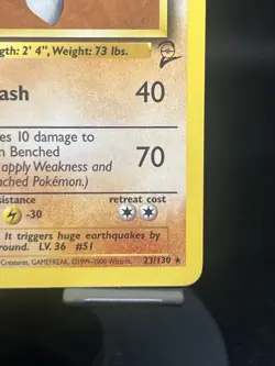 Pokemon TCG Dugtrio 23/130 Base Set 2 Regular Rare LP - Image 4