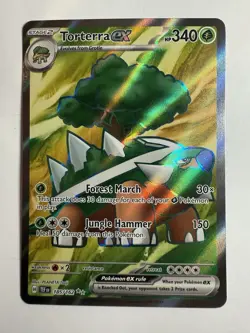 2024 Pokemon SV Temporal Forces TEF EN Torterra ex #185/162 - Image 1