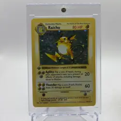 1999 Pokemon Base Set Raichu Holo First Edition 1st Base Set 14/102 - Image 1