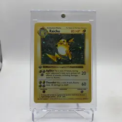 1999 Pokemon Base Set Raichu Holo First Edition 1st Base Set 14/102 - Image 4