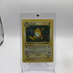 1999 Pokemon Base Set Raichu Holo First Edition 1st Base Set 14/102 - Image 5