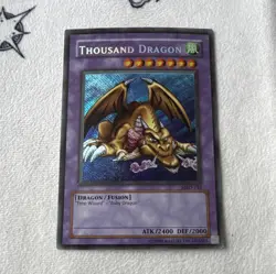 Yu-Gi-Oh! TCG Thousand Dragon MRD-143 Metal Raiders Unlimited Secret Rare Fusion - Image 1