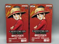 x2 One Piece TCG OP-13 Carrying On His Will Sleeved Booster Pack OP13 - Image 1