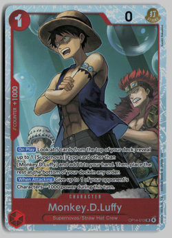 x4 Playset - One Piece OP14 The Azure Sea's Seven - Monkey.D.Luffy SR OP14-013 - Image 1