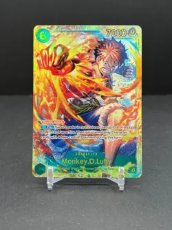 Monkey.D.Luffy Secret Rare - Carrying On His Will #OP13-118 SEC One Piece TCG - Image 1