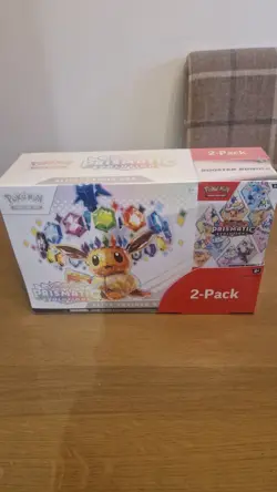 Pokemon TCG Prismatic Evolutions Costco 2 Pack - ETB + Booster Bundle SEALED NEW - Image 1