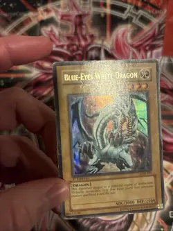 Blue-Eyes White Dragon LOB-001 1st Edition Ultra Rare NA Print - Image 4