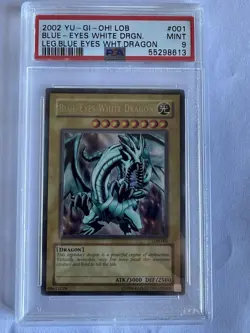 Yugioh! Blue-Eyes White Dragon LOB-001 Ultra Rare Unlimited Edition - Image 1