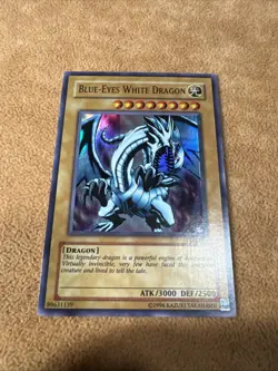 🔥 YUGIOH Blue-Eyes White Dragon LOB-001 Unlimited ULTRA RARE ORIGINAL NM #2 - Image 1