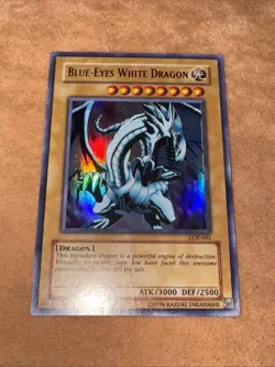 🔥 YUGIOH Blue-Eyes White Dragon LOB-001 Unlimited ULTRA RARE ORIGINAL NM #2 - Image 4