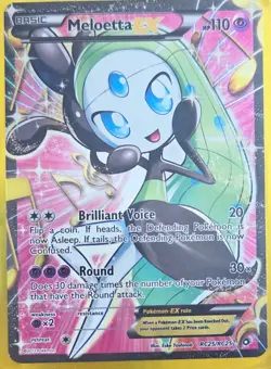 Meloetta EX RC25/RC25 Legendary Treasures Radiant Collection Pokemon TCG Card - Image 1