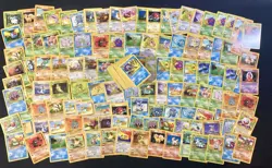 Pokemon 250 Card Collection Lot. All Vintage basic, stage, common 1999. Exc Cond - Image 1