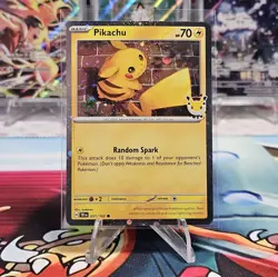 Pikachu 051/162 2026 Pokemon Day - 30th Anniversary Stamped Promo Card (NM) - Image 1