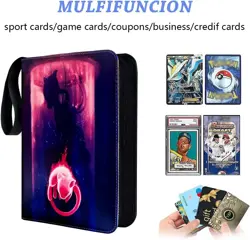 Card Binder for Pokemon Cards 9 Pocket 900 Cards with 50 Sleeves Display Case - Image 4