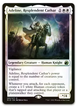 Adeline, Resplendent Cathar #1 (Foil) (NM) Midnight Hunt MID Magic MTG - Image 1