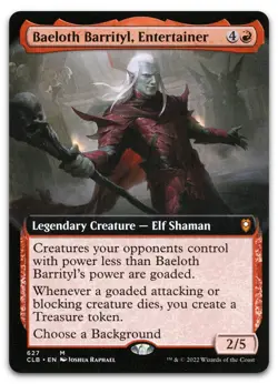 Baeloth Barrityl, Entertainer (Extended Art) #627 NM Baldur's Gate CLB Magic MTG - Image 1