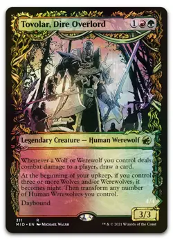 Tovolar, Dire Overlord (Showcase) #311 (Foil) (NM) Midnight Hunt MID Magic MTG - Image 1