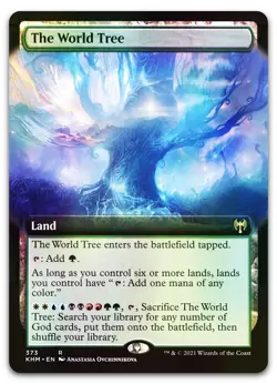 The World Tree (Extended Art) #373 (Foil) (NM) Kaldheim KHM Magic MTG - Image 1