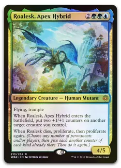 Roalesk, Apex Hybrid #213 (Foil) (NM) War of the Spark WAR Magic MTG - Image 1