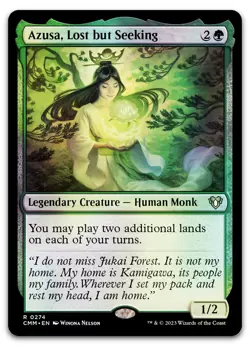 Azusa, Lost but Seeking #274 (Foil) (NM) Commander Masters CMM Magic MTG - Image 1