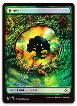 Forest (0291) #291 (Foil) (NM) Tarkir Dragonstorm TDM Magic MTG - Image 1