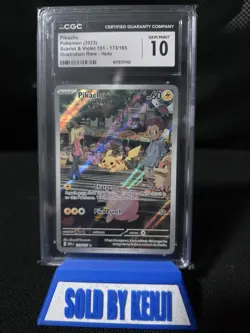 Pokemon TCG Pikachu 173/165 Scarlet & Violet 151 CGC 10 GEM MINT English - Image 1