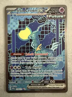 Iron Crown EX 158/131 Special Illustration Pokemon Prismatic Evolutions NM-M !!! - Image 1