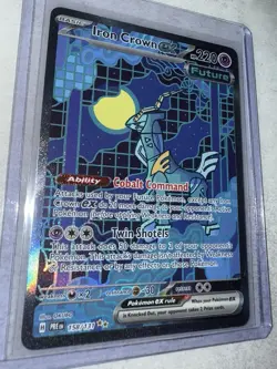 Iron Crown EX 158/131 Special Illustration Pokemon Prismatic Evolutions NM-M !!! - Image 3