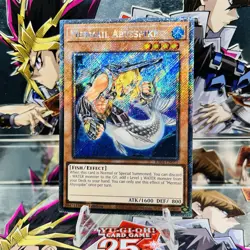 Yugioh Mermail Abysspike RA04-EN012 Platinum Secret Rare 1st Ed Near Mint - Image 1