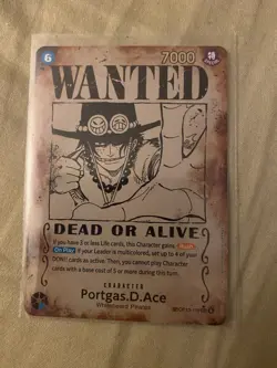 Portgas.D.Ace (119) (Wanted Poster) OP13-119 Carrying On His Will Foil Error - Image 1