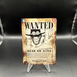 Portgas.D.Ace Wanted Poster OP13-119 One Piece Carrying On His Will ERROR - Image 1