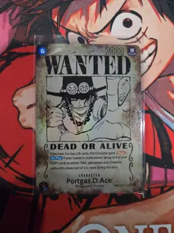 Portgas.D.Ace Wanted Poster OP13-119 One Piece Carrying On His Will ERROR - Image 1