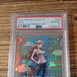 Nami One Piece 2023 OP05 Awakening/New Era Japanese #016 PSA 10 Alternate Art - Image 2