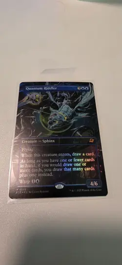 MTG Quantum Riddler (Borderless) Foil Edge of Eternities Regular #305 Magic EOE - Image 1