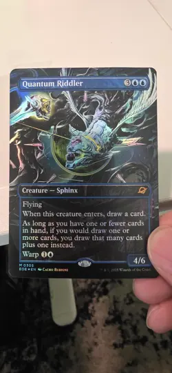 MTG Quantum Riddler (Borderless) Foil Edge of Eternities Regular #305 Magic EOE - Image 3