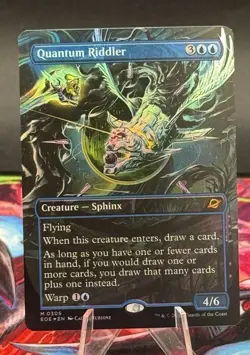 MTG Quantum Riddler (Borderless) Foil Edge of Eternities Regular #305 Magic EOE - Image 1