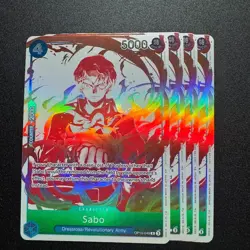 4x Sabo 3rd Anniversary Treasure Campaign Pack OP10-049 R - One Piece English NM - Image 1