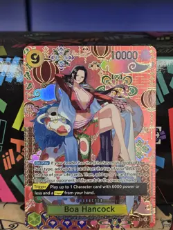 In Hand! English Boa Hancock OP14-112 SP The Azure Sea's Seven One Piece CCG NM - Image 1