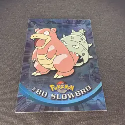 Slowbro #80 Blue Logo Topps Holo Foil TV Animation Pokemon Card - Image 1