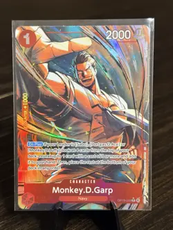 Monkey D. Garp Alt Art OP13-016 - One Piece English Card - Carrying on His Will - Image 1