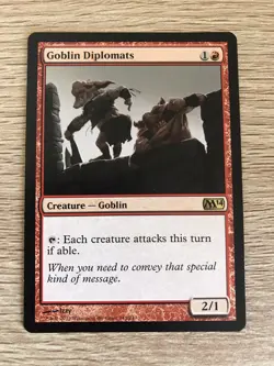 Goblin Diplomats MTG Magic the Gathering Card NM Near Mint Core Set 2014 M14 - Image 1