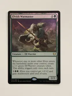 Elvish Warmaster Kaldheim Foil NM - Image 1