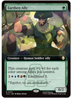 Earthen Ally - Extended Art Avatar MTG - Image 1