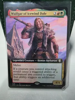Wulfgar of Icewind Dale Ext Art R Regular #329 | Adventures Realms AFC | MTG - Image 1