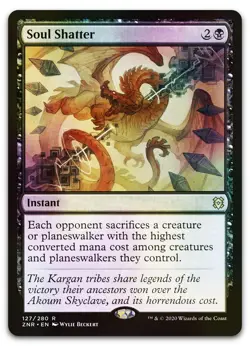 Soul Shatter #127 (Foil) (NM) Zendikar Rising ZNR Magic MTG - Image 1