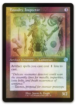 Foundry Inspector (Schematic) #79 (Foil) (NM) Brothers' War BRR Magic MTG - Image 1