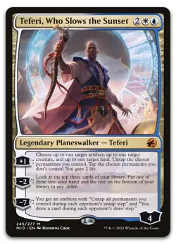 Teferi, Who Slows the Sunset #245 (NM) Midnight Hunt MID Magic MTG - Image 1